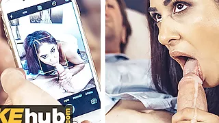 FAKEhub - Indian Desi hot wife MILF filmed taking cheating husband's thick cock in her hairy pussy by cuckold