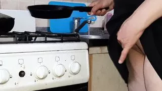 Hidden camera filming my housewife cooking and masturbating - Lesbian-candys