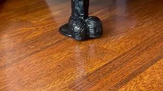 Big black dildo fucks my ass