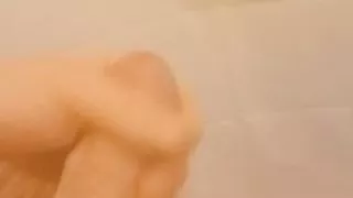 Cumming in the shower