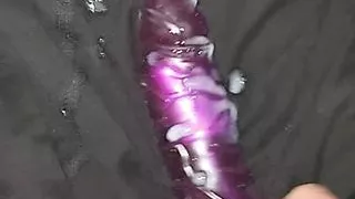 Cumming on my dildo and sucking it