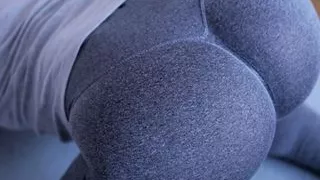 Stepsister gave me a blowjob after she was doing yoga