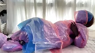 Fejira com - Layers, plastic raincoats, bondage play