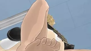 An artist's model agrees to a little kink with a good friend