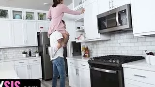 Tiny Sis - Big Stepbro Tricked Stepsister Vanessa Moon Into Blowing And Fucking His Big Boner