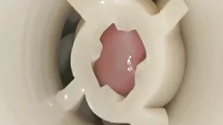 Moaning and cumming Inside fleshlight