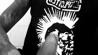 Street Punk rocker want a punk big ass to fuck listening music