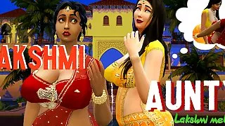 Vol 1 Part 4 - Desi Indian busty Saree Aunty Lakshmi met her lesbian friend - Wicked Whims