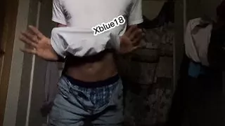 She screams with pleasure when she sees a penis inside her pussy! Intense cumshot in my friend's pussy