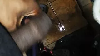 Pissing in public bathroom