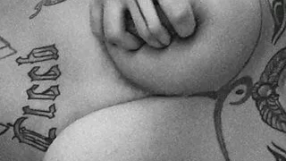 BossAssBiX squeezing big juicy tits