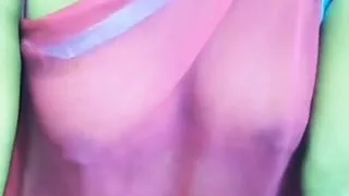 Showing boobs in saree, hot Nisha Bhabhi