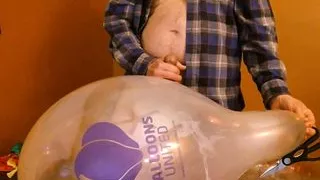 Balloonbanger 68) Three Med Size Balloons - Pop Jerk Cum - Daddy
