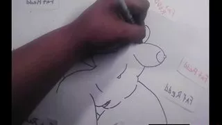 Me Drawing a Sexy Dinosaur