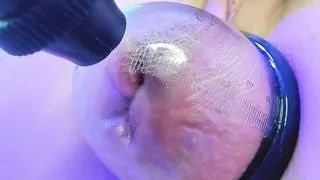 pumped asshole, close-up, hot show