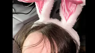 Sexy Bunny gets a huge cum load