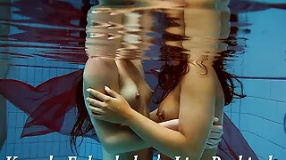 Liza and Krasula enjoy the pool a lot