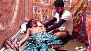 Horny hot desi bhabhi has hardcore sex at midnight Please cum inside my indian pussy