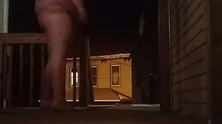 Mofo2121 naked on the porch