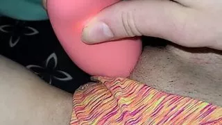 Playing hard with her pussy