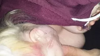 Real Amateur Big Tit Cock Sucking Bitch