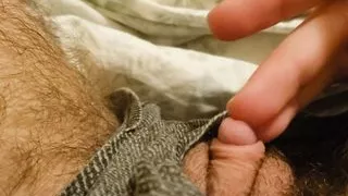 Stroking FtM Dick Through My Underwear