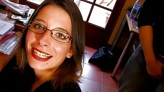 She doesn't look like a double anal slut, does she?