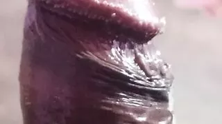 Indian schoolboy with a big dick masturbating in the bathroom