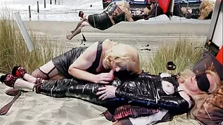 Marina teases her Sexdoll Samantha