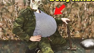Russian Military Man PUMPS His stomach with A PUMP and Cums in Your FACE!!!