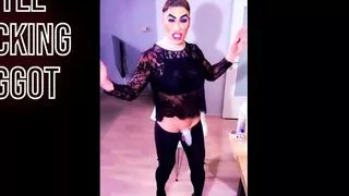 Smoking Slut Shaking Bimbo Fag Tits