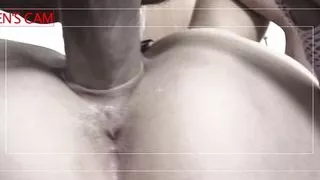 Blond slut loves pleasing two guys at once