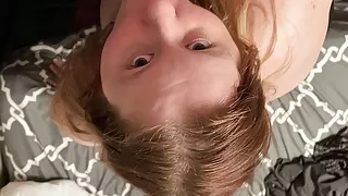 Gorgeous PAWG sucks her husband's cock