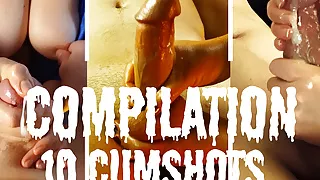 First Compilation of Handjobs draining!!