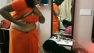 Desi Cheating husband caught by wife!! Family threesome sex with Bangla audio