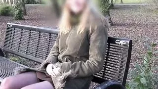 20 years old shows panty outdoor