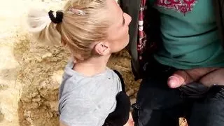 Blonde milf Yelena Vera blowing a cock in a 69