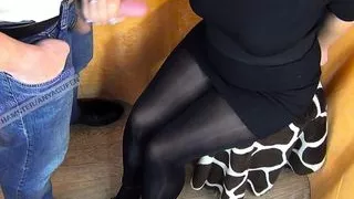 Secretary showing huge boobs and milking boss - XsanyAny