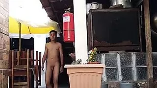 Nude in public