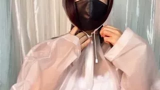 Fejira com - Raincoat bondage and orgasm 01