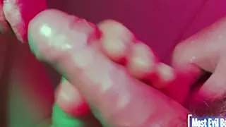 My friend gives me a blowjob with pissing and cumshot on tits in the shower