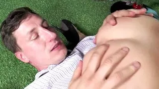 A massive big cock for the young slut