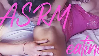 Italian Girl - Amazing ASMR pierced pussy licking on first date - huge orgasms