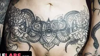 Mylf - Gorgeous Tattooed MILF With Big Tits Shows Off Her Skills Handling Big Cocks