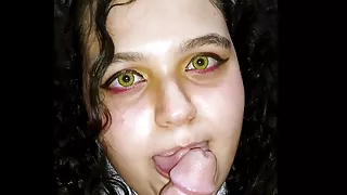 Slutty schoolgirl sucking the principal's hard dick. Best blowjob!