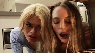 Stepbrother Says, I'm gonna come and fuck you both with my jack towel