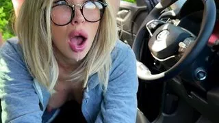 jerking off in public, a girl passes by and helps me cum