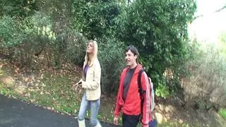 Big fuck in the park with unknown woman - me and my friend in the public place