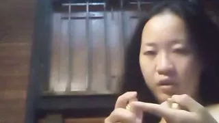 Asian girl at home alone and bored masturbates 13
