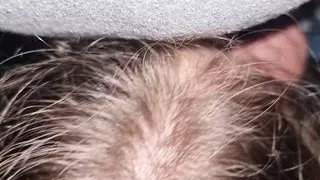 Outdoor - amateur big beautiful woman gives blowjob